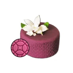 Empreinte effet matelassé cercles Patisdécor