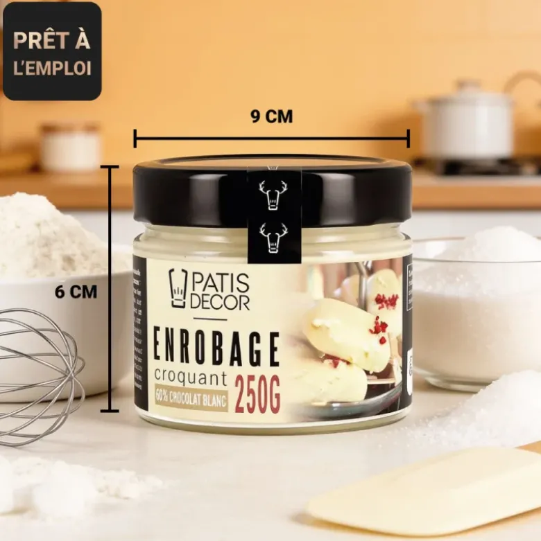 Enrobage croquant goût chocolat blanc - 250 g