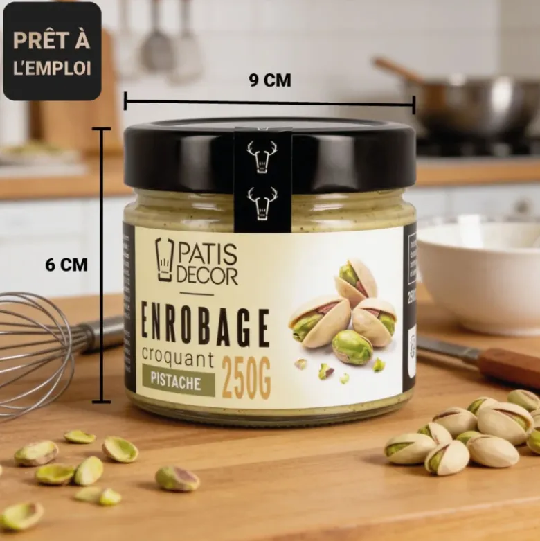 Enrobage croquant goût pistache - 250 g