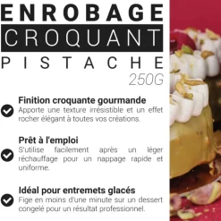 Enrobage croquant goût pistache - 250 g