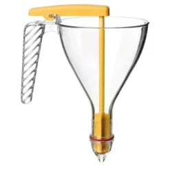 entonnoir gradué à piston copolyester transparent avec support et 1 douille - 0.75 L