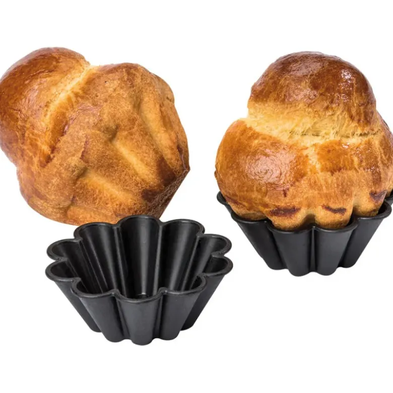 Exoglass 24 brioches à 12 côtes 7 cm