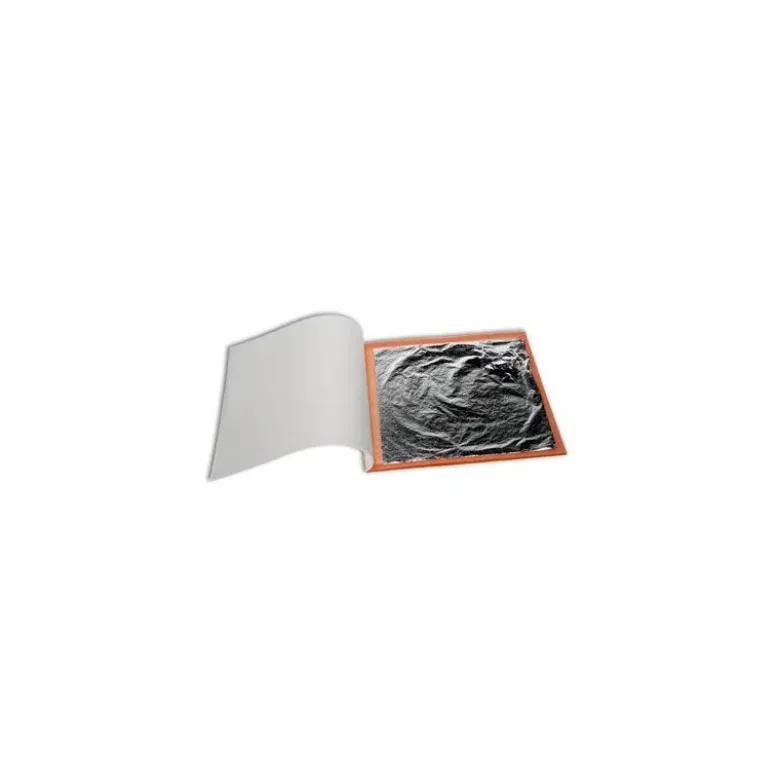 Feuille d'argent alimentaire en carnet de 25