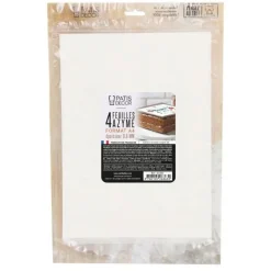 4 feuilles azyme alimentaires A4 - épaisseur 0,8 mm