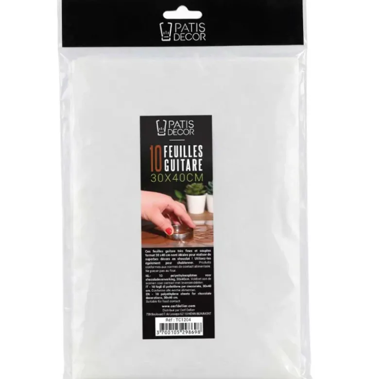 Feuilles guitare 30 x 40 cm (x10)