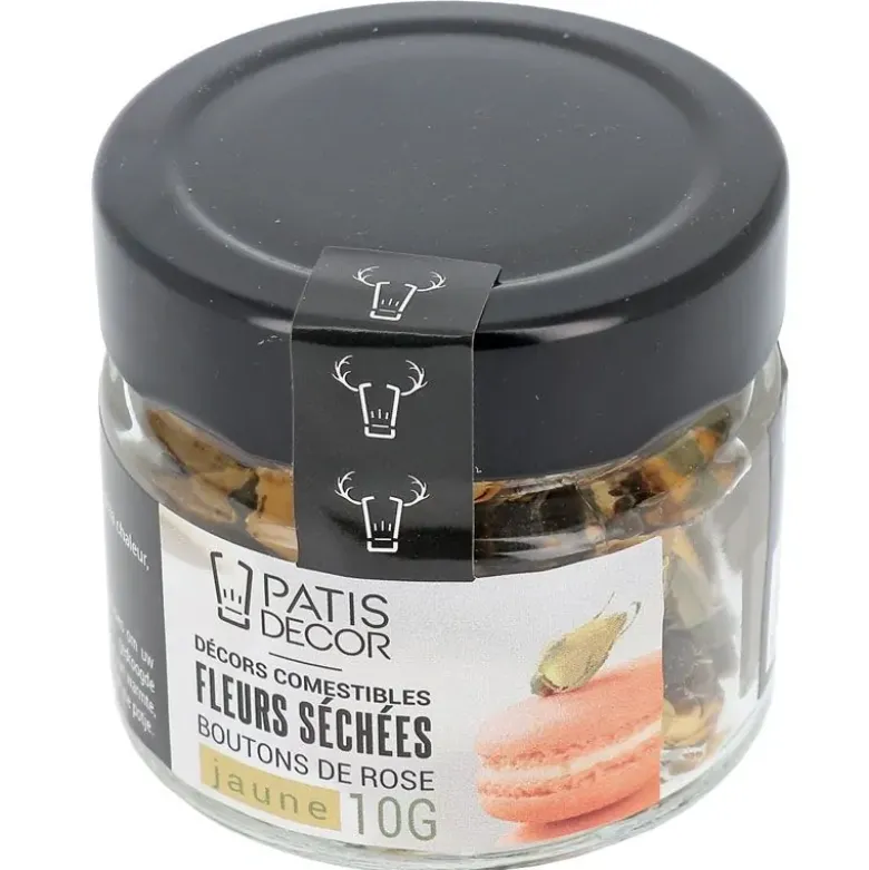 Fleurs séchées de roses jaunes 10 g