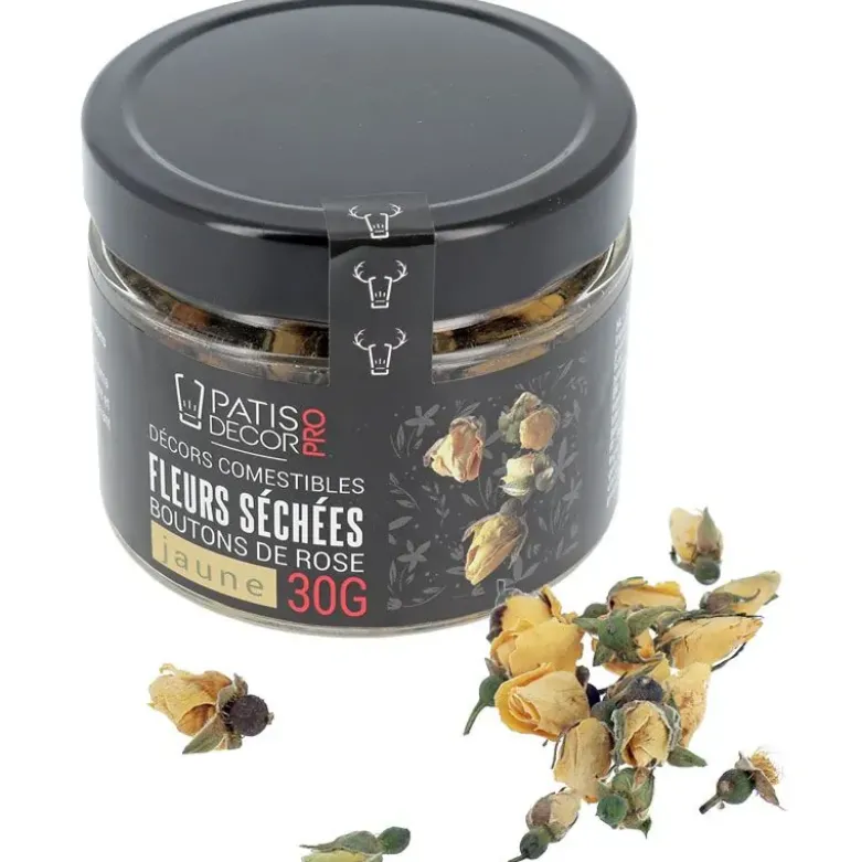 Fleurs séchées de roses jaunes 30 g - DDM 12/26