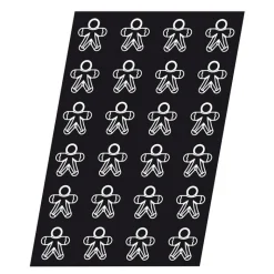 Flexipan 60x40 plaque de24 bonhommes épic 7x6.5 cm