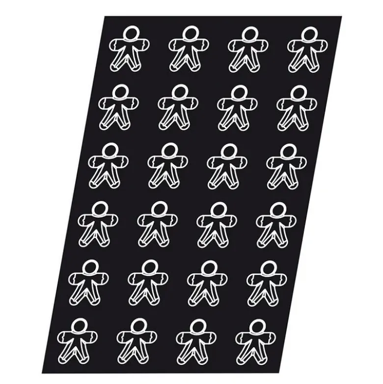 Flexipan 60x40 plaque de24 bonhommes épic 7x6.5 cm