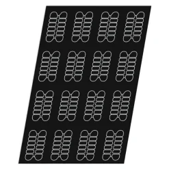 Flexipan 60x40 plaque de 16 cakes cannelés 11x6 cm
