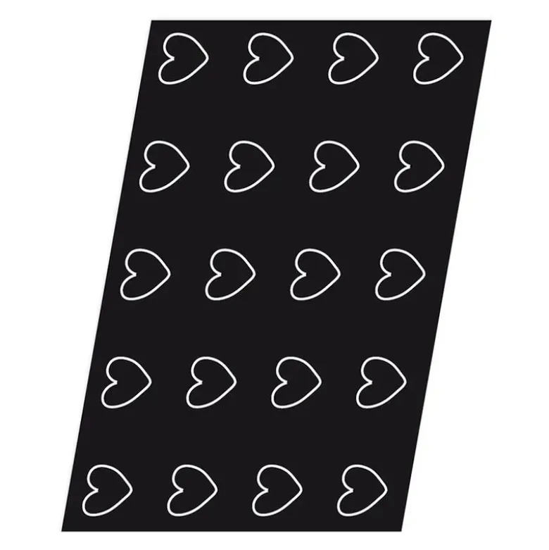 Flexipan 60x40 plaque de 20 coeurs 6.5x6x1.6 cm