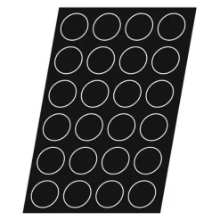 Flexipan 60x40 plaque de 24 cookies 7.8 cm