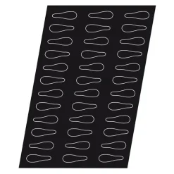 Flexipan 60x40 plaque de 36 cuillères 9x2.8 cm