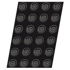 Flexipan 60x40 plaque de 24 demi- sphères spirales 3.6 cm
