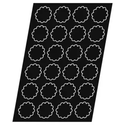 Flexipan 60x40 plaque de 24 fleurs 6.4x2.6 cm
