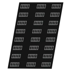 Flexipan 60x40 plaque de 24 lingots cannelés 10.6x4.6x2.5 cm