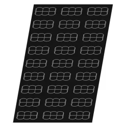 Flexipan 60x40 plaque de 27 mini-chenilles 10x4x3.6 cm
