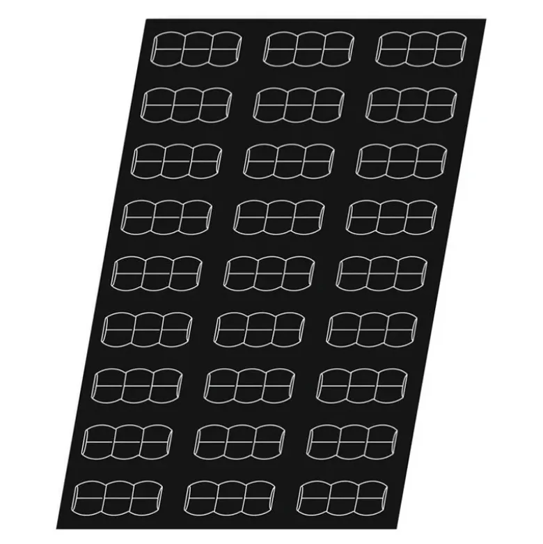 Flexipan 60x40 plaque de 27 mini-chenilles 10x4x3.6 cm