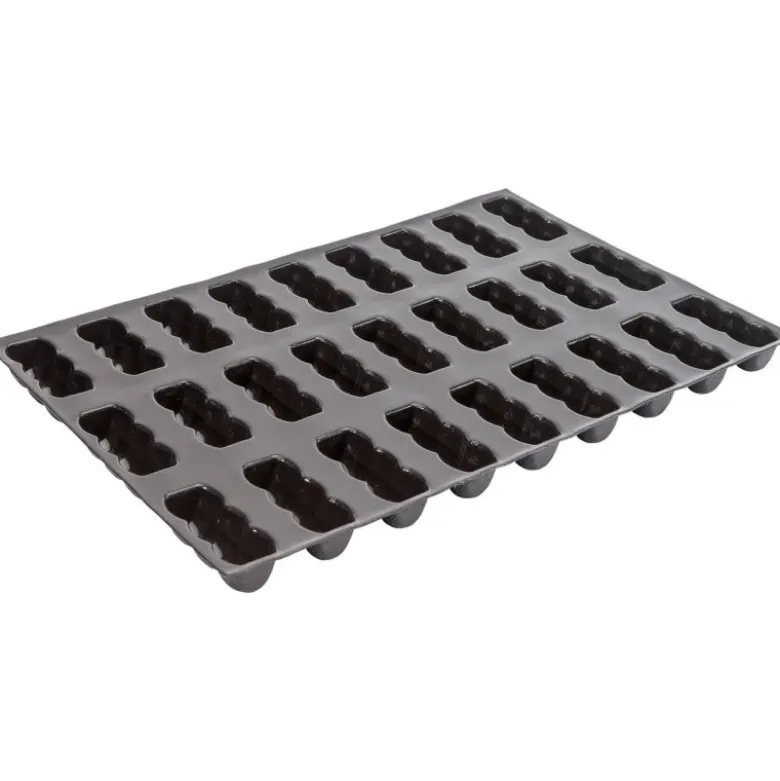 Flexipan 60x40 plaque de 27 mini-chenilles 10x4x3.6 cm