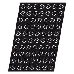 Flexipan 60x40 plaque de 70 mini-coeurs 4.1x3.8 cm