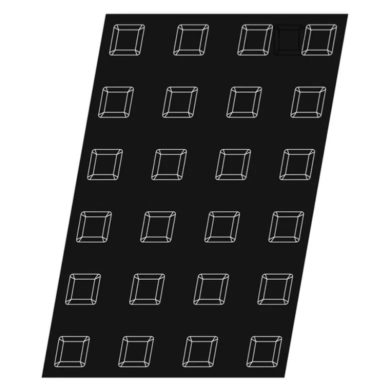 Flexipan 60x40 plaque de 24 mini-écrins 5x5x2.9 cm