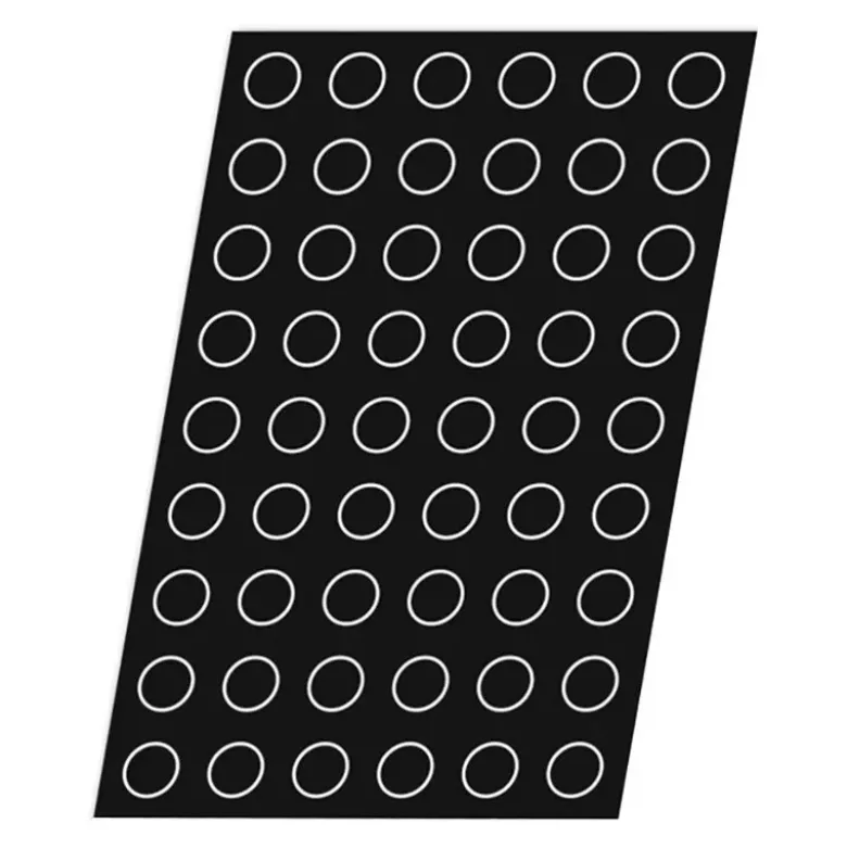 Flexipan 60x40 plaque de 54 mini-cylindres évasés Ø 3,8 x 2 cm