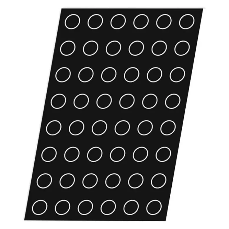Flexipan 60x40 plaque de 48 mini-cylindres Ø4x2 cm