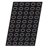 Flexipan 60x40 plaque de 50 mini-ondulos 5x3.5x2 cm