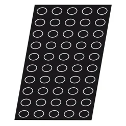 Flexipan 60x40 plaque de 50 mini-ondulos 5x3.5x2 cm