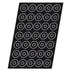 Flexipan 60x40 plaque de 60 mini-savarins 4.1x1.2 cm