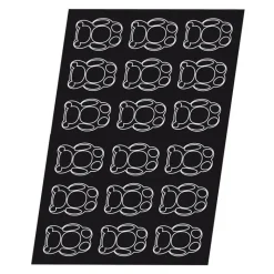 Flexipan 60x40 plaque de 18 nounours 9x6x2 cm