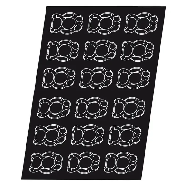 Flexipan 60x40 plaque de 18 nounours 9x6x2 cm