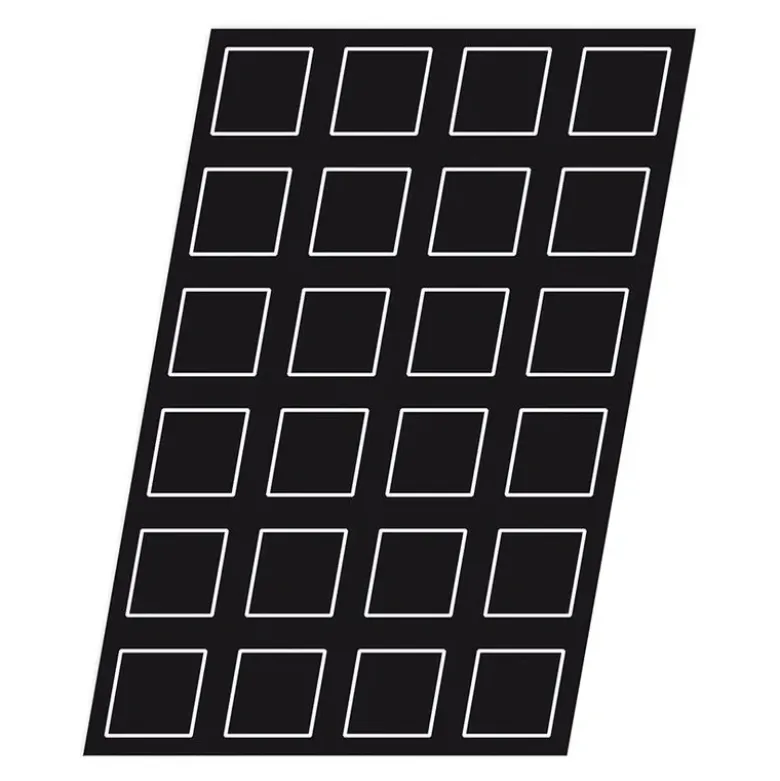 Flexipan 60x40 plaque de 35 pyramides 5x5x3.5 cm