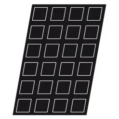 Flexipan 60x40 plaque de 24 pyramides 7x7x4 cm