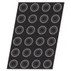 Flexipan 60x40 plaque de 24 ronds charmants 6.6 cm