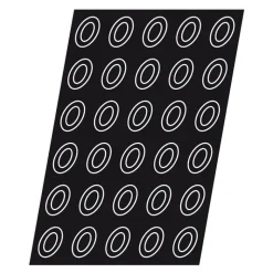 Flexipan 60x40 plaque de 30 savarins ovales 7x5 cm