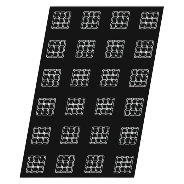 Flexipan 60x40 plaque de 24 tartelettes carrées 7 cm