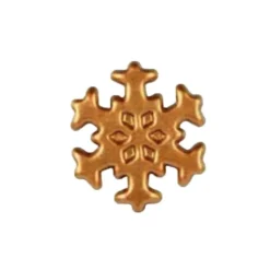 Flocon de neige bronze en Chocolat Blanc (x132) - DDM 10/26