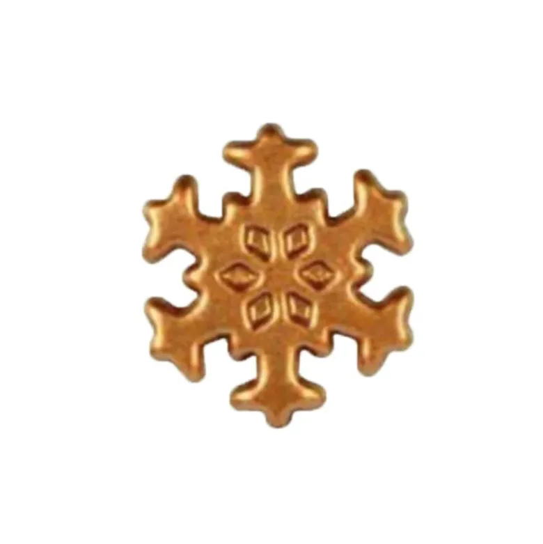 Flocon de neige bronze en Chocolat Blanc (x132) - DDM 10/26