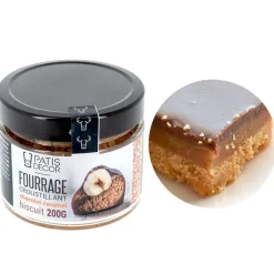 Fourrage croustillant chocolat caramel et éclats de biscuits - 200g