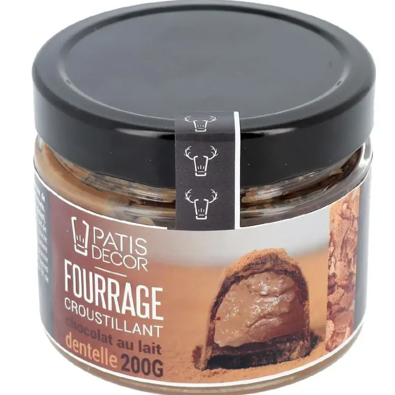 Fourrage croustillant chocolat au lait et crêpes dentelles - 200g