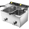 friteuse électrique cuve emboutie 2 x 8 litres