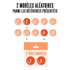 Fèves thème "santons traditionnels" pour galette des rois (x2)