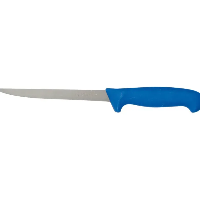 Giesser couteau filet de poisson manche bleu 18 cm