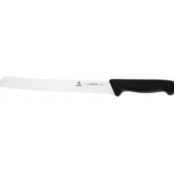 Giesser couteau à pain cranté manche noir inox 24 cm