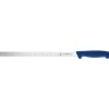Giesser couteau à saumon alvéolé manche bleu 31 cm