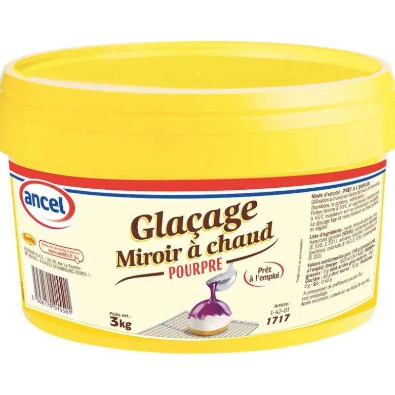 Glaçage miroir à chaud Pourpre - 3 kg