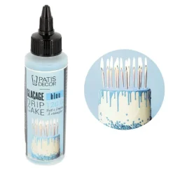 Glaçage pour drip cake bleu 120 g - DDM 07/26