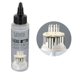 Glaçage pour drip cake noir 120 g - DDM 08/26