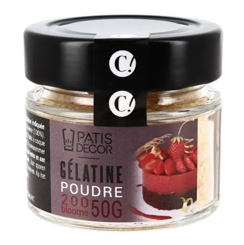 Gélatine bovine en poudre 200 blooms 50 g